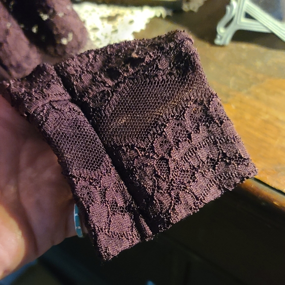 BKE lace brown long sleeve top - Picture 5 of 6